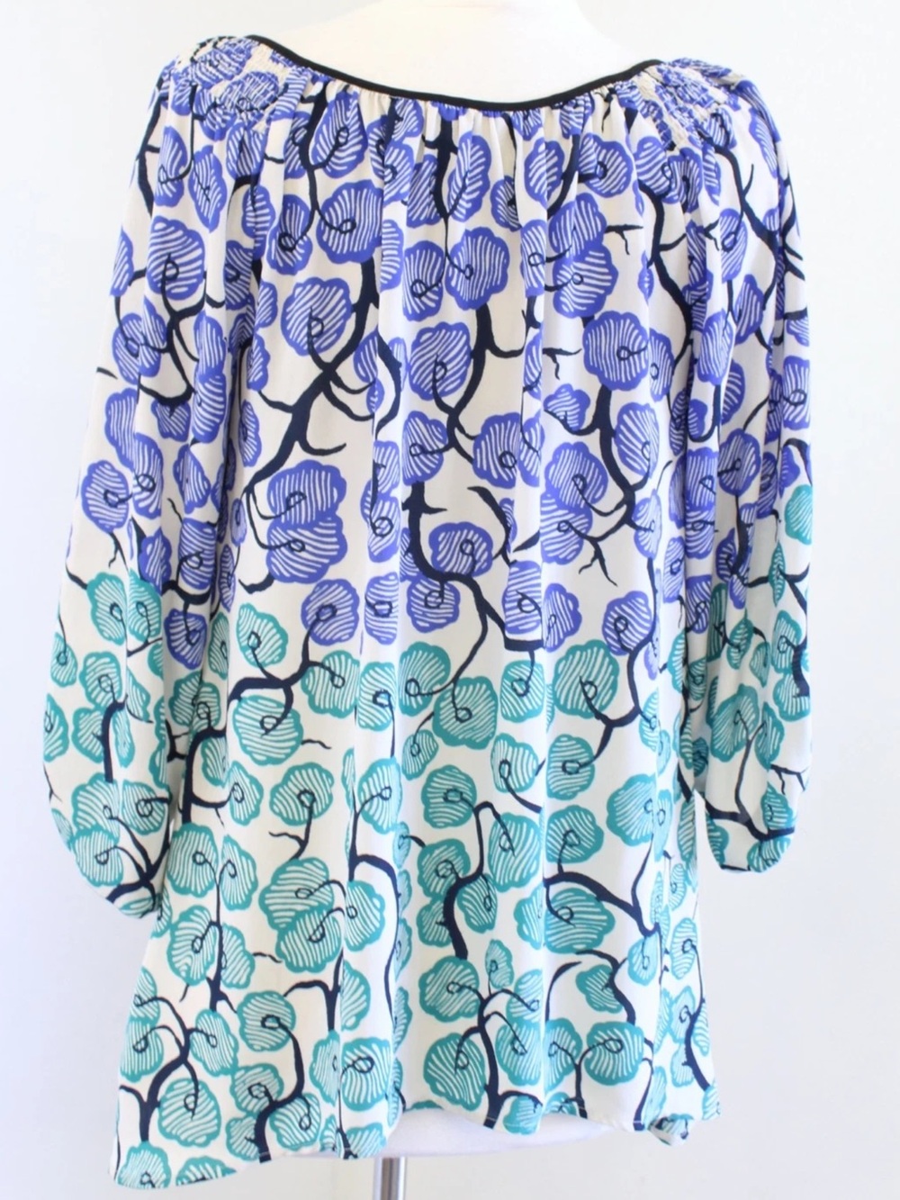 Anthropologie Vanessa Virginia Branching Blooms Floral Top Size 4 - Picture 4 of 6